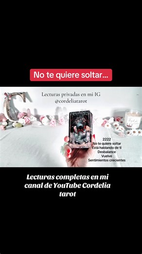 Lectura de Tarot: ¿Te quiere soltar o regresar?