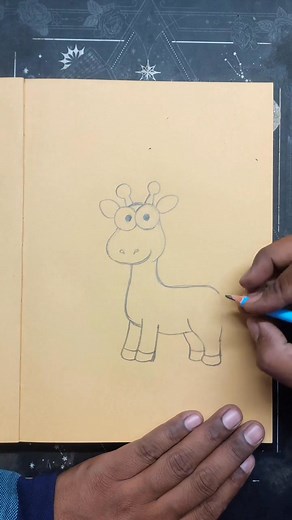 31K views · 94 reactions | Learn to draw a cute giraffe: a step-by-step drawing tutorial guide video 漣 Part 4 | Mohit Kashyap | Facebook