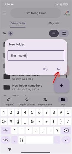 How to create a folder in Drive on Android #shorts #viral #trending