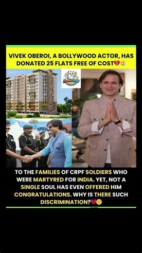 Silent Hero 🇮🇳 | Vivek Oberoi’s Powerful Act of Kindness ❤️#VivekOberoi #CRPF #IndianHeroes #short
