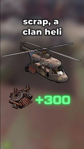 Recycle Your Helicopters For Free Scrap!🚁#rust #rustshorts #rustexploit #rusttips