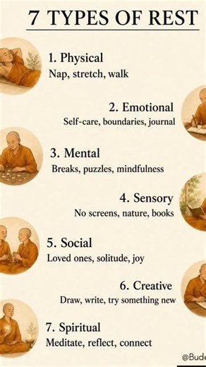 7 types of Rest #rest #peaceful #anirudh