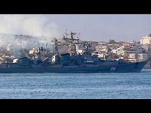 Russian warships jam in the Bosphorus