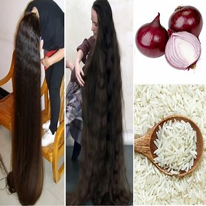 582K views · 11K reactions | Rice water is the starchy water left over after rice is cooked or left to soak. It is thought to make the hair smooth and shiny, as well as help it grow faster. | ELEGANT BEAUTY | Facebook