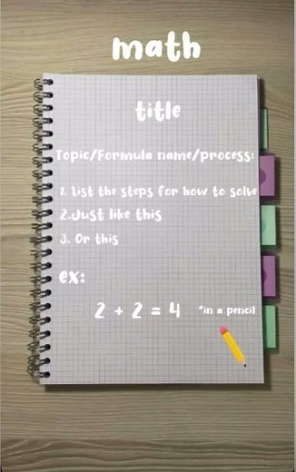 How to take notes series part 3 ( maths )