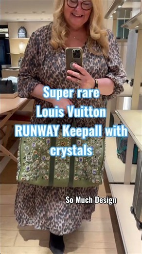 £55,000 ?!? LOUIS VUITTON Runway KEEPALL bag with Crystals | #designerbags #viralshorts #luxury
