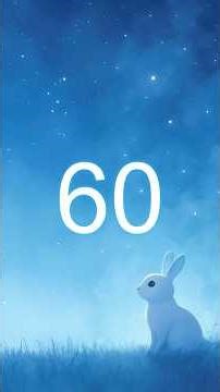 60 Second Timer | 1 Minute Counter | Voice Counting 1 to 60 | English