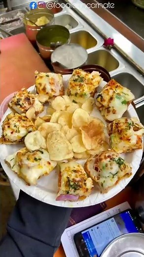 Tastiest Paneer Tikka Sandwich🤩🤩 320Rs/- 😳😳 #paneer #indianstreetfood #shorts #india #sandwich