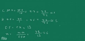 A compound contains 92.4 \% Carbon and 7.6 \% Hydrogen. Its mol... | Filo