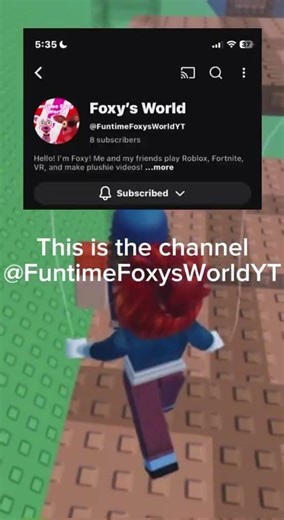 Me and my friend made a new channel ‪@FuntimeFoxysWorldYT‬ #robloxrant #roblox