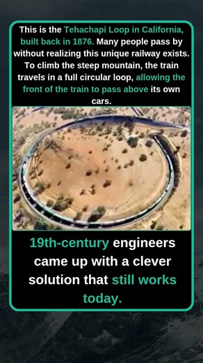The Amazing Tehachapi Loop Train in California 🚆 #viral #unitedstates