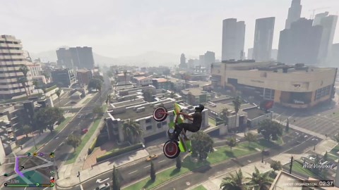 It can do that? Flying bike trolling! | GTA 5 thug life #153