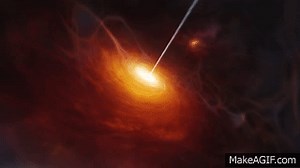 Simulation Quasars : A 3D animation of the most distant quasar on Make a GIF
