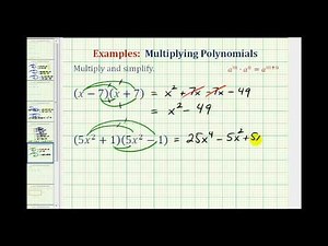 Ex: Multiplying Binomial Conjugates - Special Binomial Products