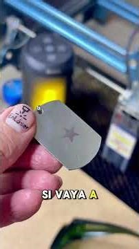 Sculpfun S9 5w Laser Engraving of Stainless Steel Medals #LaserEngraving #Entrepreneurship