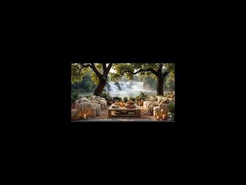 Quote Lakeside Cafe Jazz | Relaxing Green Nature Ambience for Relaxation, Study and Work