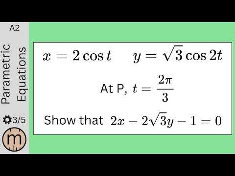 A Very Fun Parametric Equations Question (according to me!) [Edexcel]