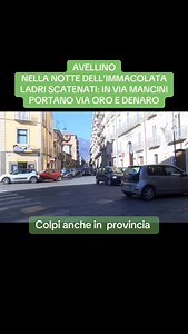 🔴 Ladri in azione di sera in via Mancini di Avellino. La famiglia era fuori per lo shopping. Ingente il bottino: portati via monili d’oro di grande valore. Raid anche nell’hinterland del capoluogo. #avellino #ladri #gioielli | Telenostra Avellino