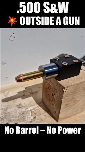 Exploding OUTSIDE a Gun BARREL 500 S&W Magnum vs Ballistic Hand #experiment #mrmichal #500S&W
