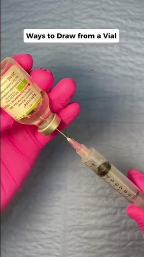 How to Draw Medication from a Vial (Lidocaine Example) #clinicalskills #medicaleducation #shorts