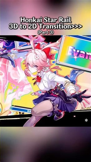 Their transition from 3D to 2D is smooth✨(part 3) #honkaistarrail #starrail #shorts #hoyoverse #fyp