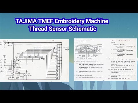 Skema sensor benang mesin bordir Tajima TMEF part 1