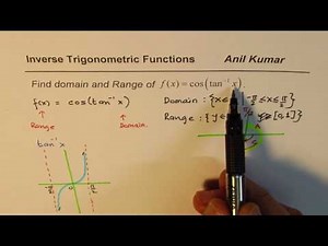Find domain and range of cos tan inverse x AP Calculus Composite Trig Function