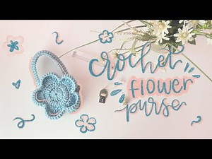 crochet mini flower purse tutorial (super cute!)