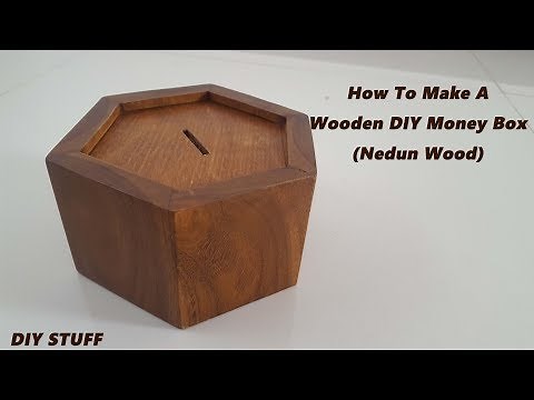 How To Make A Wooden DIY Money Box (Nedun Wood)/DIY Coin Box