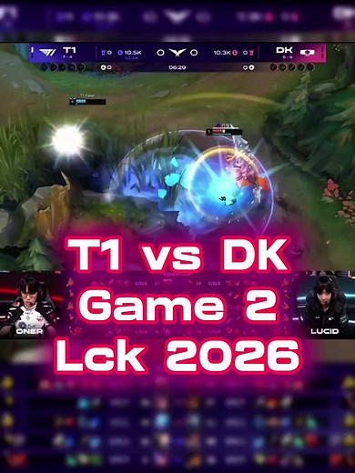 T1 vs DK Game 2 — LCK 2026 Highlights