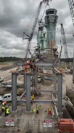 🚨 Building an Airport Control Tower in Just Minutes? 😱✈️ | Incredible Construction Timelapse