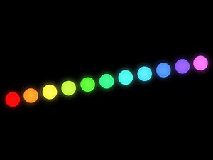 Basic Multicolored Pendulum Wave Animation with Sounds