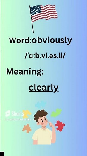 How to Pronounce Obviously in American Accent #learning #learnenglish