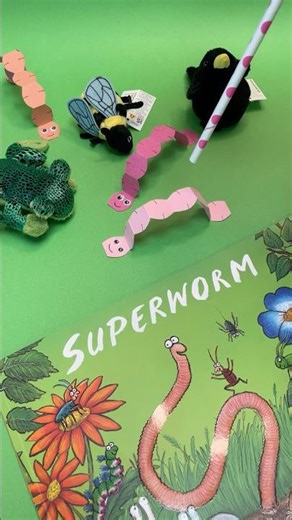 Can you make Superworm wriggle? #shorts #artandcraft #craft