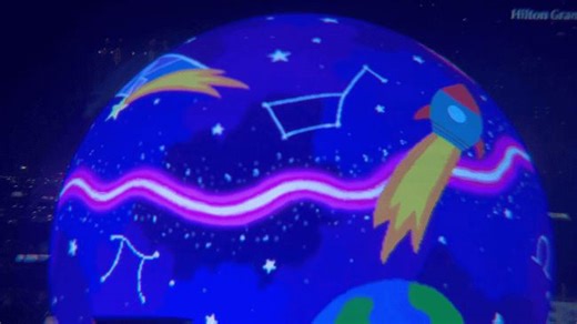 Winning student designs decorate Las Vegas Sphere ahead of Pi Day