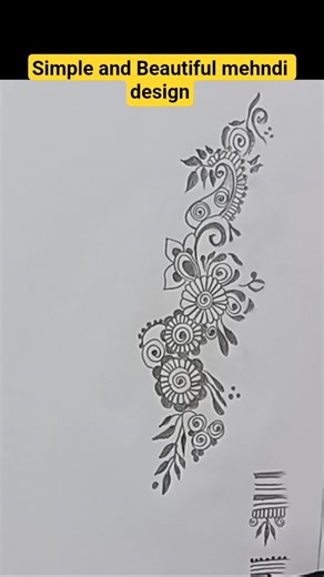 Simple and Beautiful Mehndi Design #shorts