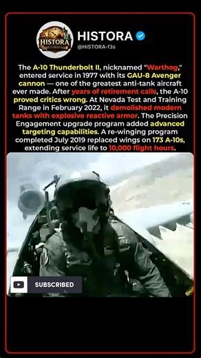 Why the Upgraded A-10 Warthog Is Still Feared Today 🦅