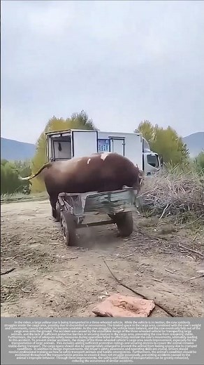 How to safely transport cattle using a three-wheeled vehicle?