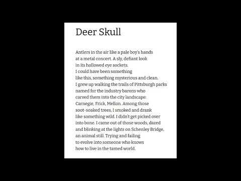 "Deer Skull" by Onna Solomon in Hole in the Head Review