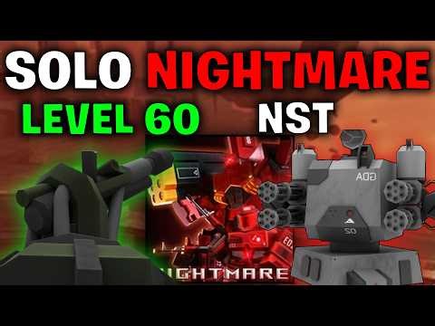 Soloing Nightmare Mode at Level 50 - Roblox Tower Defense X
