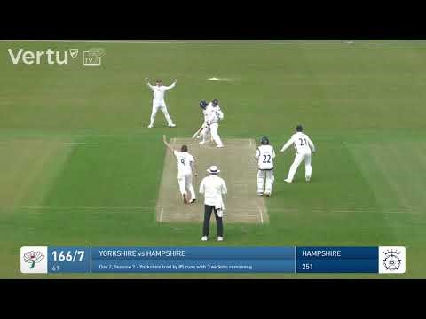 Yorkshire v Hampshire | Day Two Highlights - Van Beek takes 2 at close of play!