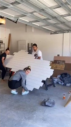 Here’s the tutorial for our shiplap barn door from our master bathroom renovation, full tutorial on