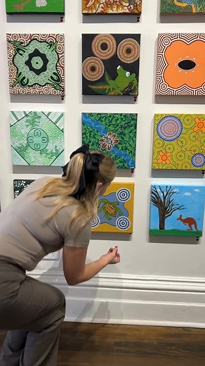 We love seeing artists from The Torch support and invest in each other! Wadawurrung artist, Alisha F, bought her first artwork, ‘The Long-Necked Turtle's Return’ by Harley B. Alisha felt an instant connection to the piece: her daughter is Yorta Yorta, just like the artist, and her totem is the long-necked turtle. Visit the gallery and experience that incredible feeling of connection when you purchase an artwork from ‘Future Dreaming’! Showing until 22 November at The Torch Gallery, Wurundjeri Co