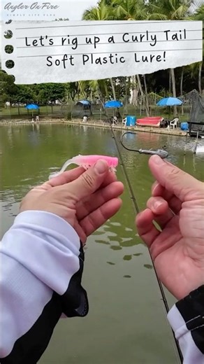 Learn To Rig A Soft Plastic Curly Tail Lure! Full Vid ⬆️! #fishingtips #sharing #learning #rapala