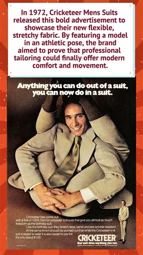 The Stretchy Suit: Cricketeer’s 1972 Fashion Revolution 🕺 #1970s
