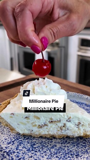 Who wants to be a millionaire?💰🍰 This Millionaire Pie will make you feel RICH without all the baking. It's quick, simple, and hits the spot on those hot summer days. Continue reading or click the link in the @allrecipes bio for the full recipe! 🔗 Ingredients: 1 (14 ounce) can sweetened condensed milk 1 (8 ounce) package cream cheese, softened 1 (12 ounce) container frozen whipped topping, thawed 1 (20 ounce) can crushed pineapple, drained 1 ½ cups chopped pecans 2 (9 inch) prepared graham cra