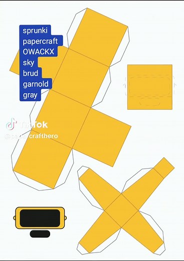 Descubre las nuevas plantillas Sprunki Papercraft