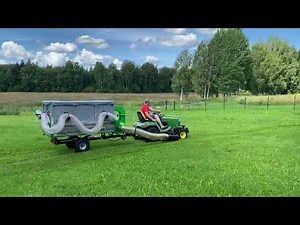 Foresteel FT-600 Vacuum Trailer - Grass Collection with John Deere X748