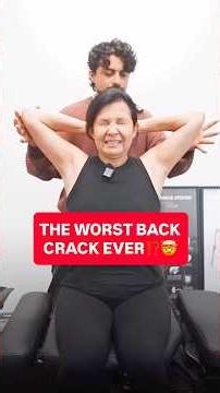 Worst Back Crack Ever?! 🤯#chiropractic #asmr #trending #shorts