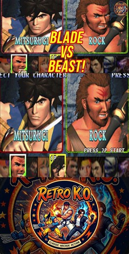 Blade🗡️ vs Beast! 🐾 Soul Edge: Mitsurugi vs Rock - Match No 1